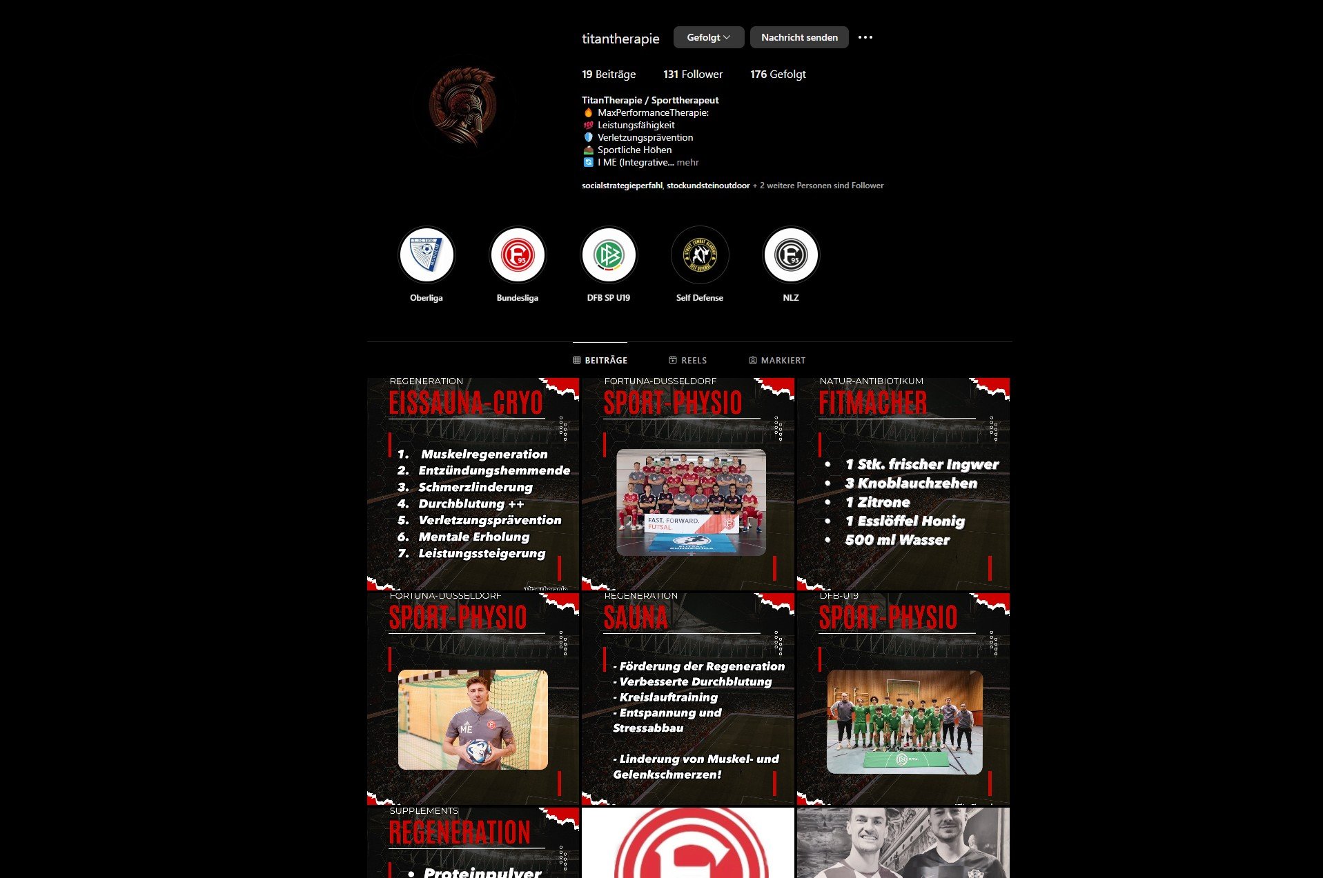 TitanTherapie, Instagram, Social Media